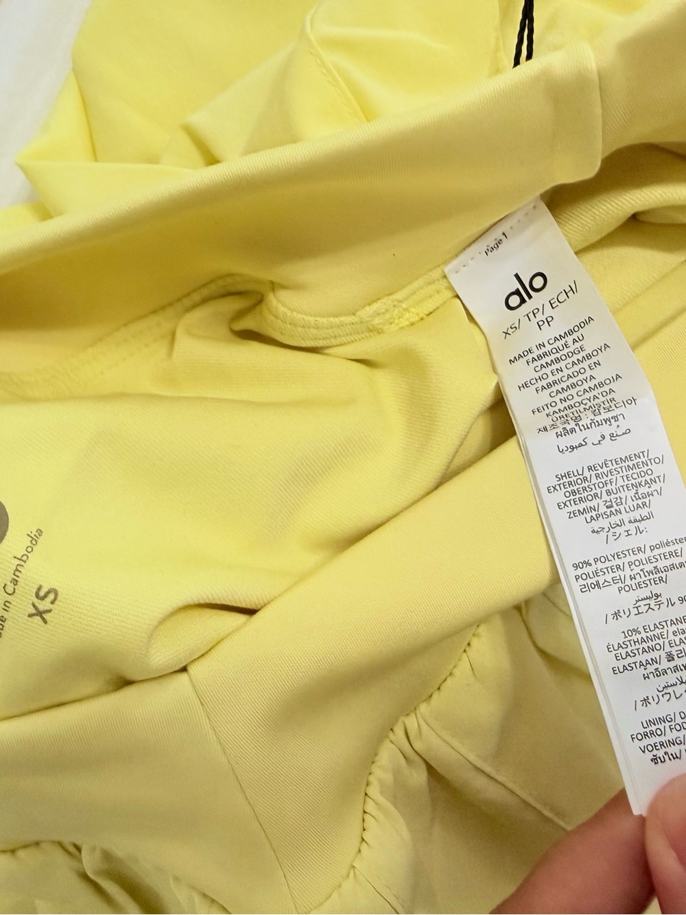 Alo Yoga Set - Sunshine Double or Nothing Tennis Skirt XS & Splendor Bra Small - Picture 6 of 7